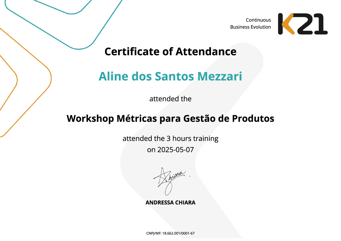 Certificado K21